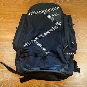 Nike Lacrosse Black Backpack with White Pattern